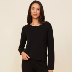Supersoft|Sweatshirts*MONROW Supersoft Crew Neck Sweatshirt - Color BLACK