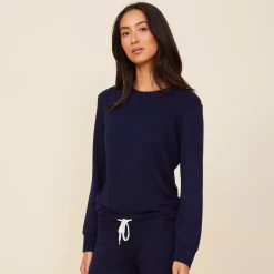 Supersoft|Sets*MONROW Supersoft Crew Neck Sweatshirt - Color NAVY