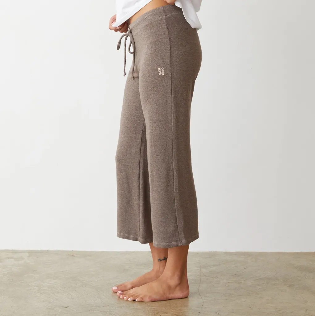 Supersoft|Sweats*MONROW Supersoft Crop Lounge Pant PECAN