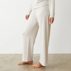 Supersoft|Sweats*MONROW Supersoft Crop Straight Leg Sweat BONE