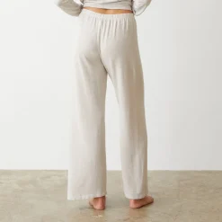 Supersoft|Sweats*MONROW Supersoft Crop Straight Leg Sweat BONE
