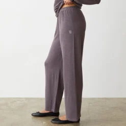 Supersoft|Sweats*MONROW Supersoft Crop Straight Leg Sweat DUSTYPLUM