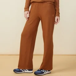 Supersoft|Sweats*MONROW Supersoft Crop Straight Leg Sweat BROWNSUGAR