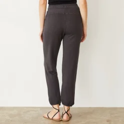 Supersoft|Sweats*MONROW Supersoft Double Waist Sweat WASHEDBLACK