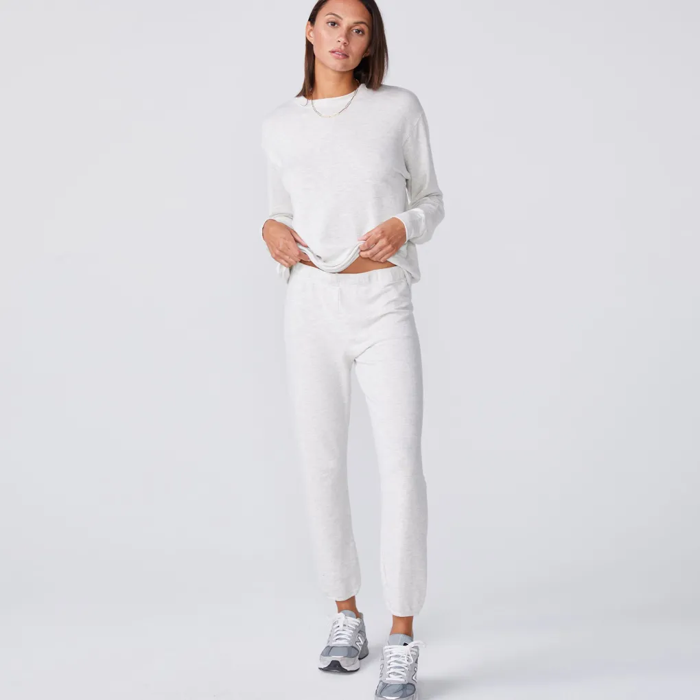 Supersoft*MONROW Supersoft Elastic Waist Sweats ASH