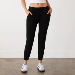 Supersoft|Sets*MONROW Supersoft Fleece Womens Jogger BLACK
