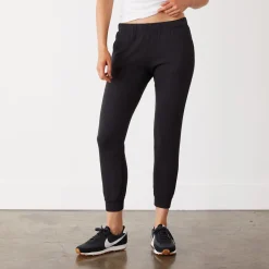 Sweats*MONROW Supersoft Fleece Faded Black Jogger FADEDBLACK