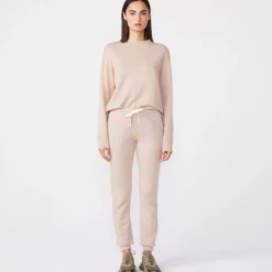 Sweats*MONROW Supersoft Fleece Girlfriend Sweats TAUPE