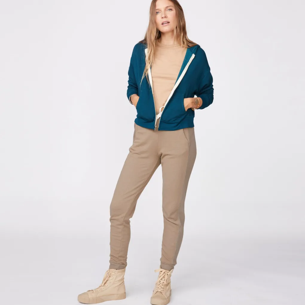 Zip-Up Hoodies*MONROW Supersoft Fleece Girlfriend Zip Up Hoody ABYSS