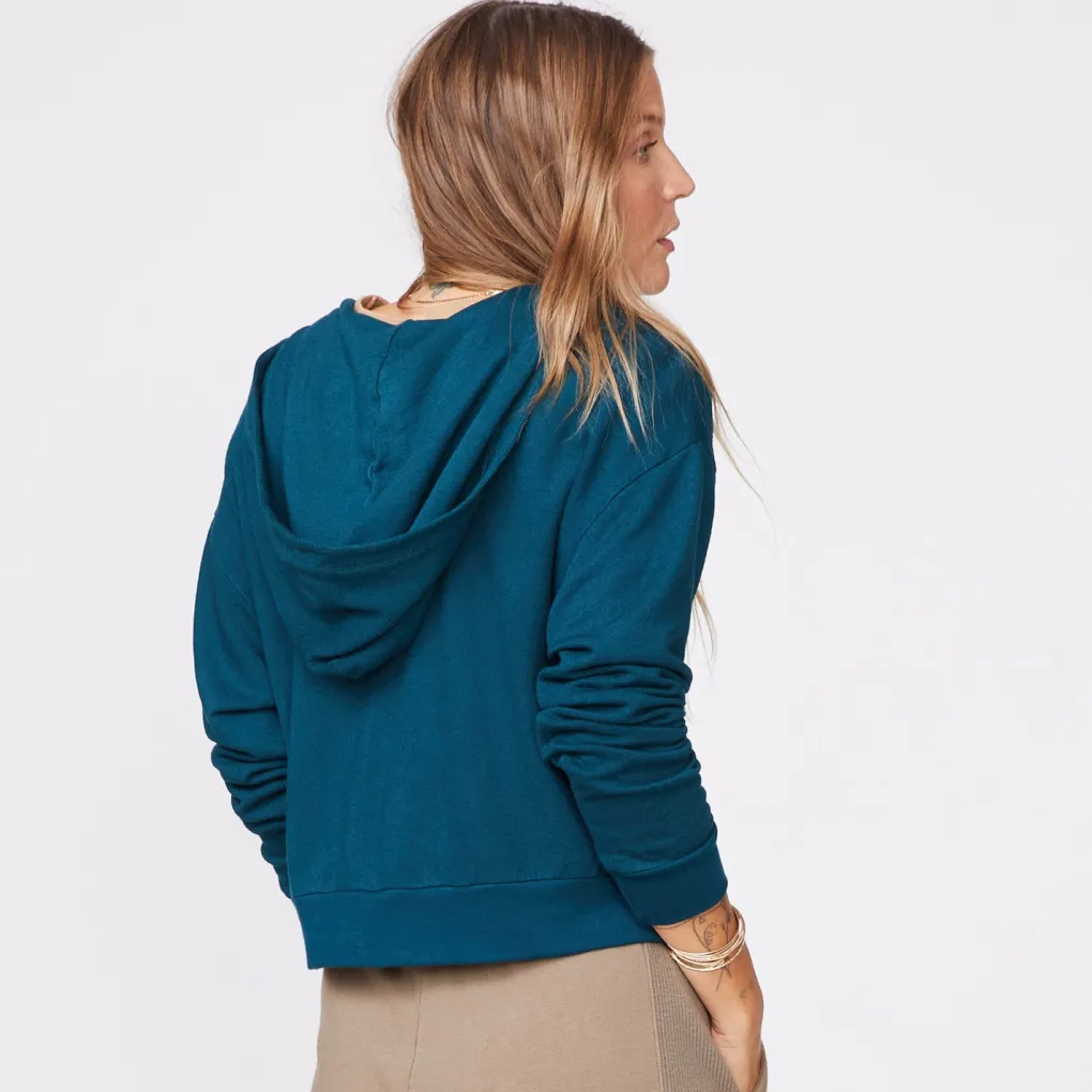 Zip-Up Hoodies*MONROW Supersoft Fleece Girlfriend Zip Up Hoody ABYSS