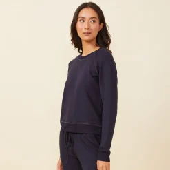 Sweatshirts*MONROW Supersoft Fleece Raglan NEPTUNE