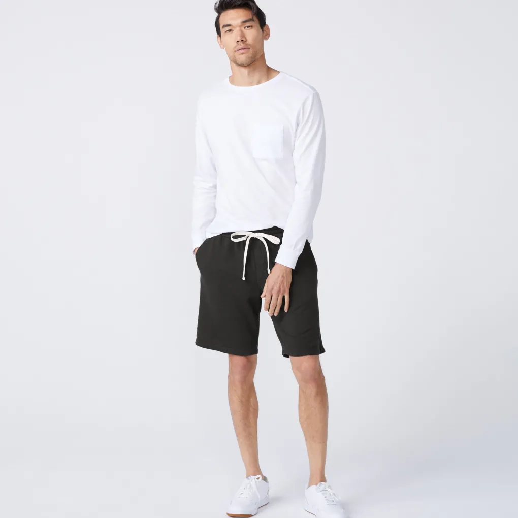 Men's Bottoms|Mens Sale*MONROW Supersoft Fleece Shorts FADEDBLACK