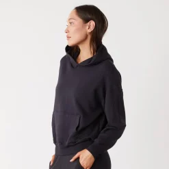 Supersoft|Hoodies*MONROW Supersoft Fleece Slouchy Pullover FADEDBLACK