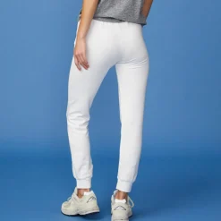 Sweats*MONROW Supersoft Fleece Jogger WHITE