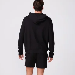 Mens Sale|Men's Sale*MONROW Supersoft Fleece Zip Up Hoody BLACK