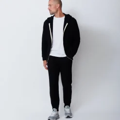 Mens Sale|Men's Sale*MONROW Supersoft Fleece Zip Up Hoody BLACK