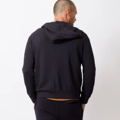 Mens Sale|Men's Sale*MONROW Supersoft Fleece Zip Up Hoody FADEDBLACK