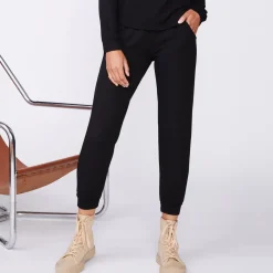 Supersoft|Sets*MONROW Supersoft Jogger BLACK