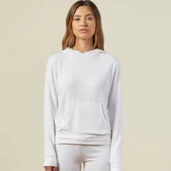 Supersoft|Sets*MONROW Supersoft Pullover Hoody WHITE