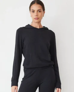 Supersoft|Sets*MONROW Supersoft Pullover Hoody FADEDBLACK