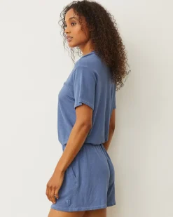 Rompers*MONROW Supersoft Romper MEDIUMBLUE