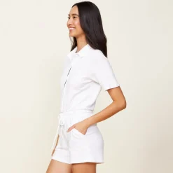 Supersoft|Rompers*MONROW Supersoft Romper WHITE