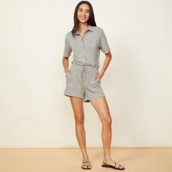 Supersoft|Rompers*MONROW Supersoft Romper GREENTEA