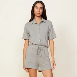 Supersoft|Rompers*MONROW Supersoft Romper GREENTEA