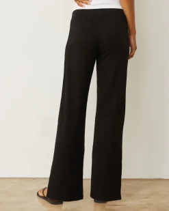 Supersoft|Sets*MONROW Supersoft Straight Leg Vintage Sweat BLACK