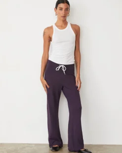 Supersoft|Sets*MONROW Supersoft Straight Leg Vintage Sweat MIDNIGHTPLUM