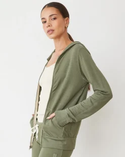 Supersoft|Zip-Up Hoodies*MONROW Supersoft Zip Up Hoody ARMY