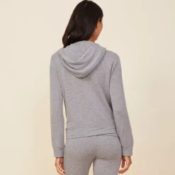 Supersoft|Sets*MONROW Supersoft Zip Up Dark Heather Hoody DARKHEATHER