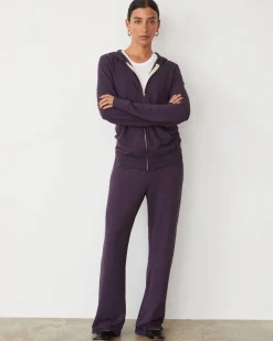 Supersoft|Sets*MONROW Supersoft Zip Up Hoody MIDNIGHTPLUM