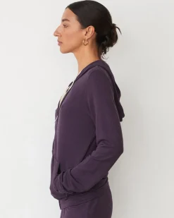 Supersoft|Sets*MONROW Supersoft Zip Up Hoody MIDNIGHTPLUM