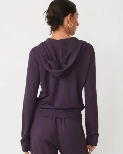 Supersoft|Sets*MONROW Supersoft Zip Up Hoody MIDNIGHTPLUM