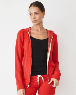 Supersoft|Sets*MONROW Supersoft Zip Up Hoody FLARERED