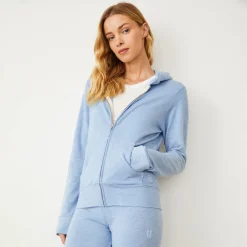 Supersoft|Sets*MONROW Supersoft Zip Up Hoody SOFTBLUE