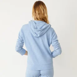 Supersoft|Sets*MONROW Supersoft Zip Up Hoody SOFTBLUE