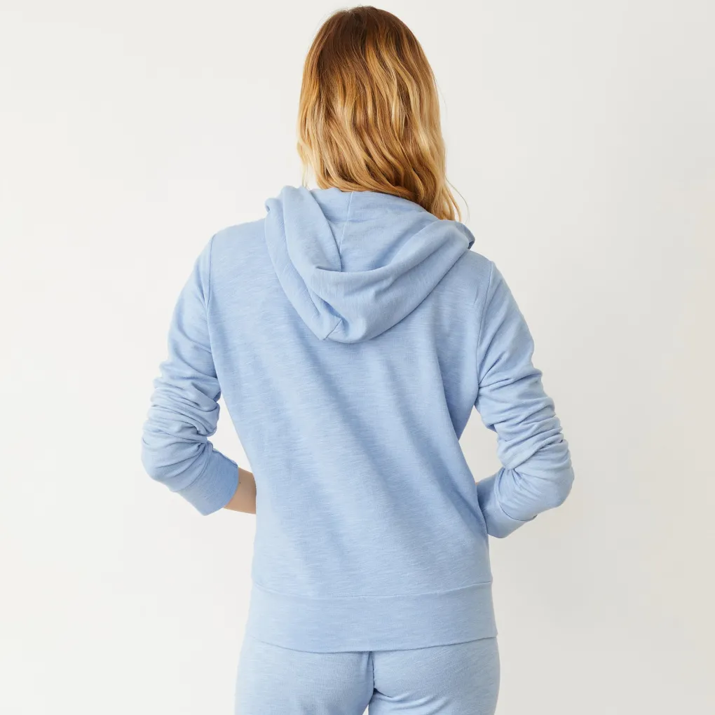 Supersoft|Sets*MONROW Supersoft Zip Up Hoody SOFTBLUE