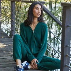 Supersoft|Zip-Up Hoodies*MONROW Supersoft Zip Up Hoody EVERGREEN