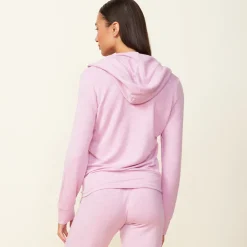 Supersoft|Sets*MONROW Supersoft Zip Up Hoody PINKLAVENDER