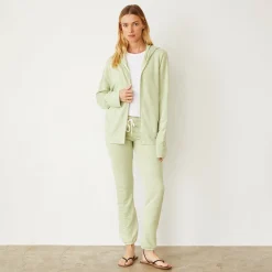 Supersoft|Zip-Up Hoodies*MONROW Supersoft Zip Up Hoody MATCHA