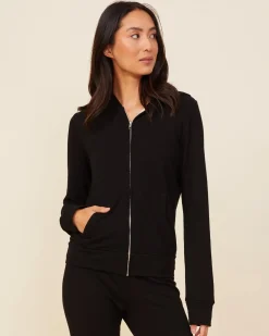 Supersoft|Sets*MONROW Supersoft Zip Up Hoody - Color BLACK