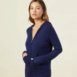 Supersoft|Sets*MONROW Supersoft Zip Up Hoody - Color NAVY