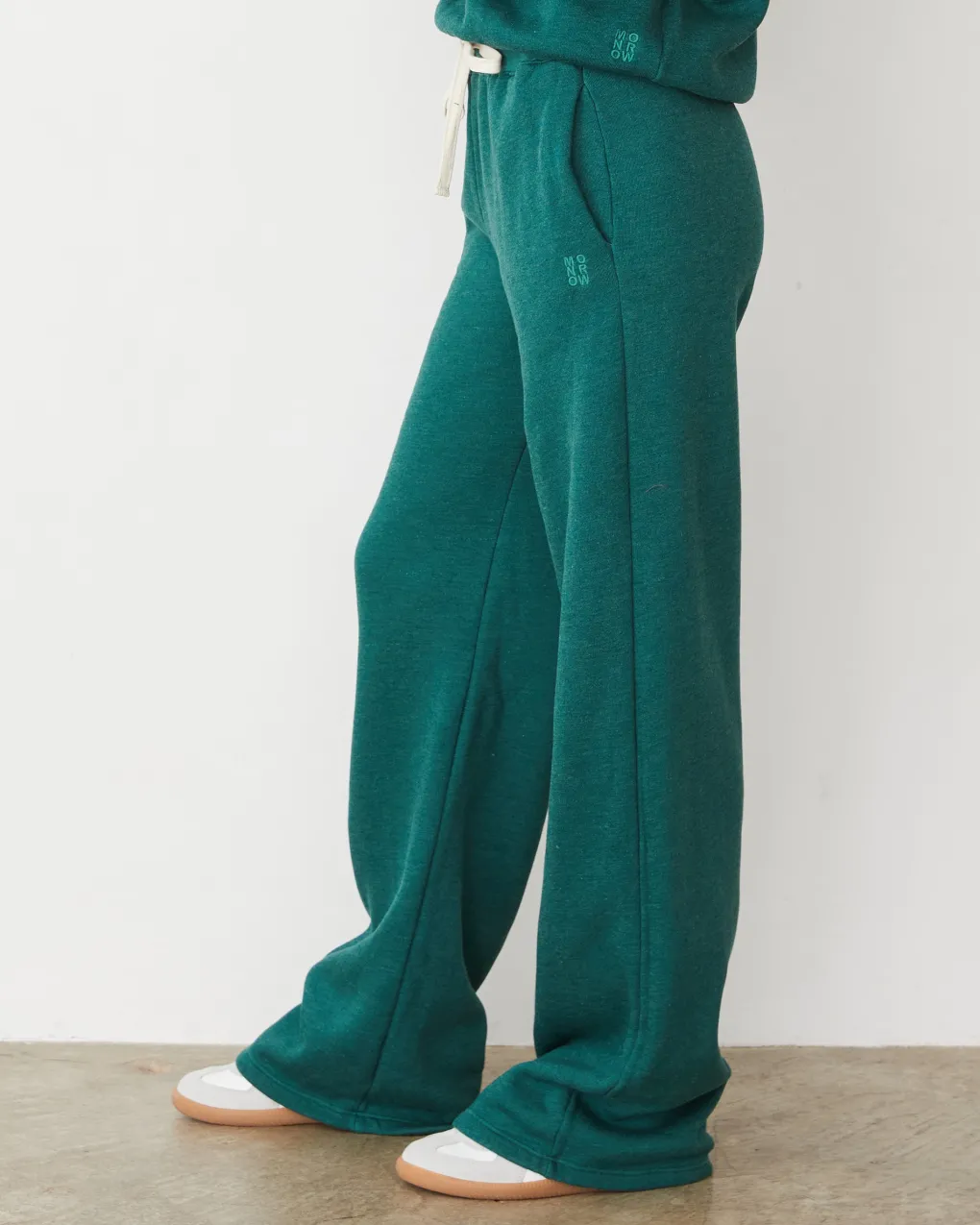 Travel Essentials|Sweats*MONROW Teddy Fleece Oversized Straight Leg Sweat FOREST