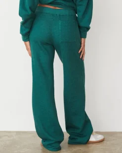Travel Essentials|Sweats*MONROW Teddy Fleece Oversized Straight Leg Sweat FOREST