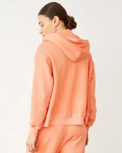 Zip-Up Hoodies*MONROW Teddy Fleece Relaxed Zip Up Hoody SORBET