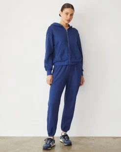 Sets|Zip-Up Hoodies*MONROW Teddy Fleece Relaxed Zip Up Hoody TRUENAVY