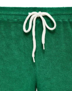 Terry|Pants*MONROW Terry Cloth Crop Pant GREENAPPLE