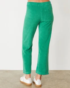 Terry|Pants*MONROW Terry Cloth Crop Pant GREENAPPLE